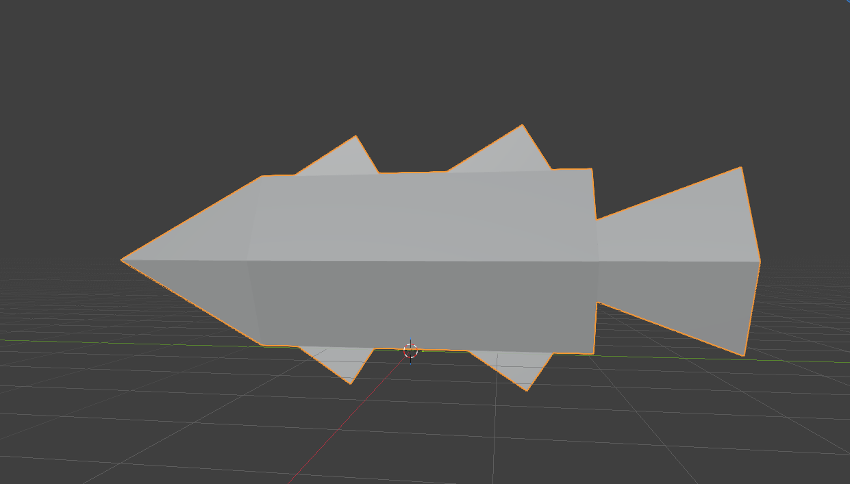 a slightly better fish made in blender